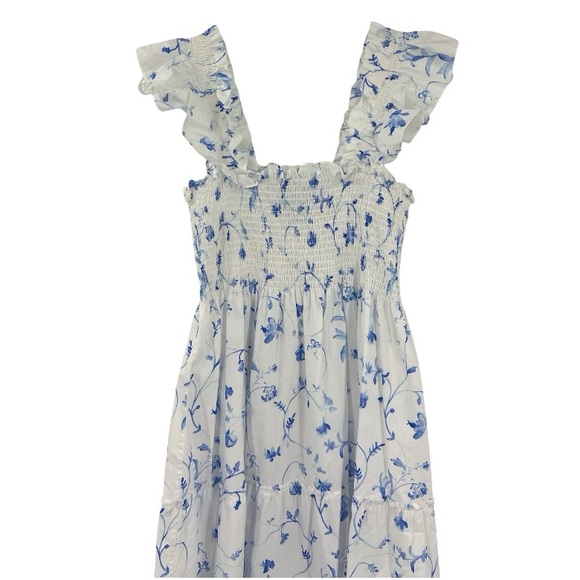 Hill House Blue Floral Midi Dress - Picture 6 of 10